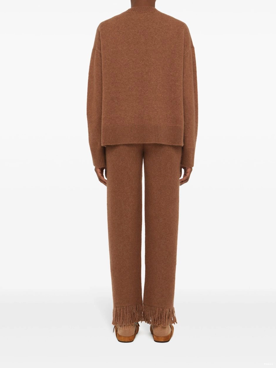 Cheap cashmere-blend Alanui jumper Women ribbed-edge 0814